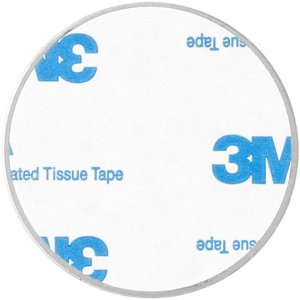 Metal plate for magnet holders - round silver 2