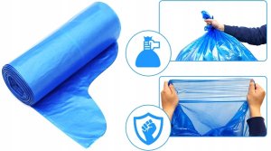 Worki na śmieci 60L. Mocne, wiązane. 200 sztuk 3