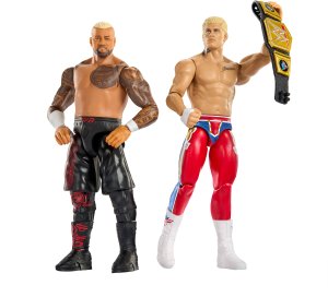 Figurka Mattel Figurki WWE Main Event Showdown „The American Nightmare” Cody Rhodes™ vs Solo Sikoa™ Figurki 2-pak (JHJ54) 3