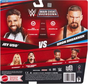 WWE® Main Event Showdown Jey Uso™ vs Bron Breakker™ Figurki 2-pak (JHJ57) 6