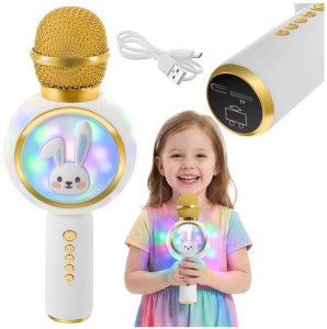 Mikrofon karaoke bezprzewodowy biały Izoxis 27047 78