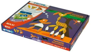 iOTOBO Magnetyczny gra, Savana Maxi, 4+ 2