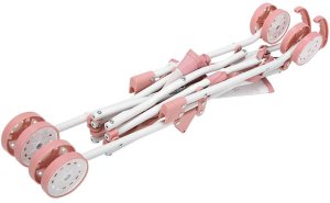 Lorelli Arias wózek sportowy dla lalek składany różowy z pasami 2