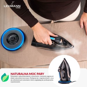 Żelazko parowe bezprzewodowe Lehmann Pargo Golden Rose 3