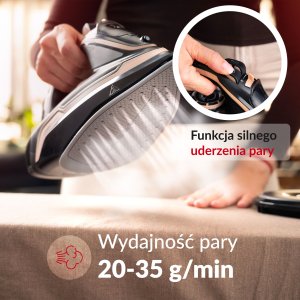 Żelazko parowe bezprzewodowe Lehmann Pargo Golden Rose 5