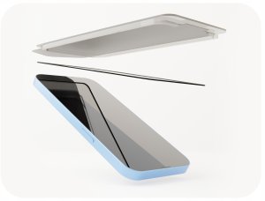 etumi SZKŁO DO APPLE IPHONE 17 HARTOWANE MAGIC GLASS EZ-FIT OCHRONNE 9H   RAMKA 4