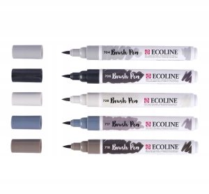 EcoLine Ecoline* Brush Pen set Shadow| 5 colours 3