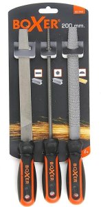 Zestaw narzędzi BOXER Zestaw pilników 3 części 200 mm 2