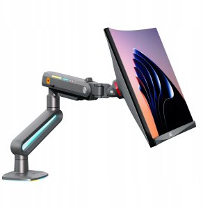 F6-G Podświetlenie RGB Gamingowy mocny uchwyt biurkowy do dużych monitorów 32-60 cali 3