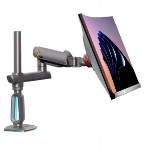 F7-G Podświetlenie RGB Gamingowy mocny uchwyt biurkowy do dużych monitorów 32-60 cali 2
