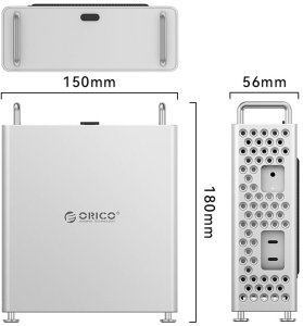 Obudowa Orico MacMini M4, aluminiowa 10