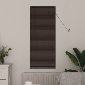 vidaXL Żaluzja wenecka Ciemnobrązowy ze wzorem 150 x 60 cm PVC 3
