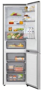 LG GBBSJ1CCPY Refrigerator, C, Free-standing, Combi, Height 1.86 m, Net fridge 220 L, Net freezer 113 L, Silver 3