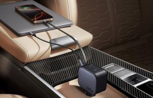 Ładowarka Ugreen UGREEN Nexode EC604 145W Fast Car Charger ładowarka samochodowa 1x USB-A 1x USB-C 1x wysuwane USB-C Kabel (70cm) 13