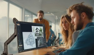 iiyama Uchwyt biurkowy na monitor 17" - 49" (DS6001C-B1) 9