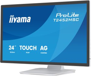 iiyama ProLite T2452MSC-W1AG monitor komputerowy 60,5 cm (23.8") 1920 x 1080 px Full HD LED Ekran dotykowy Biały 4