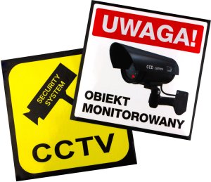 Atrapa kamery tubowej, diody IR LED, biała, zasilanie 2xAA (brak w zestawie), ABS, IR1800 W 130