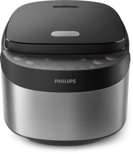 Philips Mini rice cooker | HD3093/80 3000 series | 600 W | 0.85 L | Number of programs 8 | Black/Stainless Steel 7