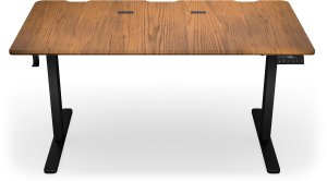 Biurko Endorfy Atlas L Electric Dark Wood Ciemnobrązowe 150 cmx76 cm 5