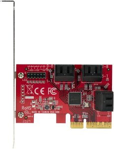 Kontroler StarTech .com PCIe karta kontrolera SATA - 6 Port SATA 3 karta rozszerzeń/kontroler - 6Gbit/s - pełno- i niskoprofilowa osłona - PCI Express kontroler/adapter dysków twardych (6P6G-PCIE-SATA-CARD) - kontroler pamięci - SATA 6Gb/s - niskoprofilow 7