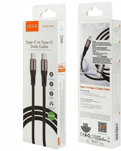 Kabel USB Vidvie SZYBKI KABEL VIDVIE USB TYP-C PRZEWÓD MOCNY 60W 3m 5