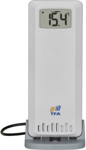 Stacja pogodowa TFA 30.3902.02 ID-A3 biały podwójny czujnik temperatury z czujnikiem 2