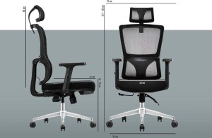 Krzesło biurowe Cobra Expert HF700BK Czarne 9