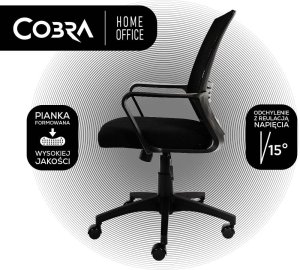 Krzesło biurowe Cobra Office Plus HF300BK Czarne 14