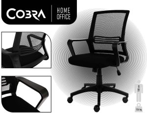Krzesło biurowe Cobra Office Plus HF300BK Czarne 15