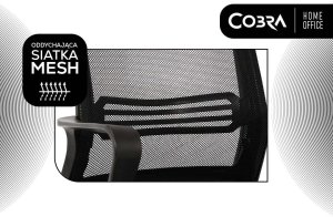 Krzesło biurowe Cobra Office Plus HF300BK Czarne 17