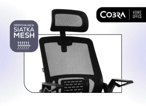 Krzesło biurowe Cobra Office One HF301BK Czarne 17