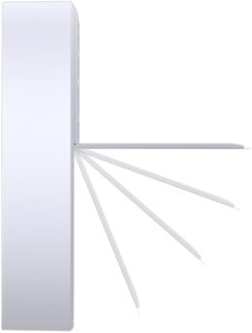 Bezprzewodowa stacja pogody GreenBlue,temperatura IN/OUT, zegar, do wyboru °C / °F, zasięg do 60m, GB162 108