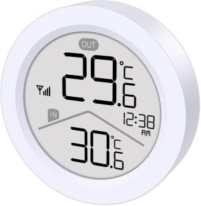 Bezprzewodowa stacja pogody GreenBlue,temperatura IN/OUT, zegar, do wyboru °C / °F, zasięg do 60m, GB162 221