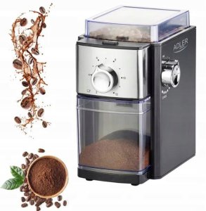 Młynek Elektryczny Do Kawy Żarnowy Mocny Xl Regulacja Mielenia Wydajny 300W 8