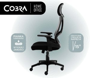 Krzesło biurowe Cobra Office One HF304BK Czarne 10