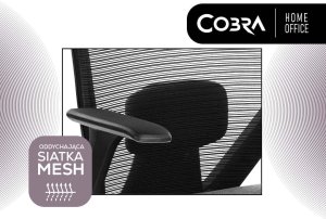 Krzesło biurowe Cobra Office One HF307GY Czarno-szare 13