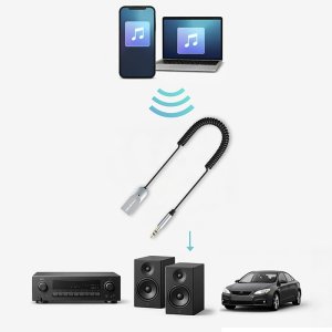 Qoltec Bezprzewodowy adapter odbiornik dźwięku Audio HiFi Home&Car| Bluetooth 6.0 | 2 x RCA | 1 x AUX 3.5mm| USB | Mikrofon 7
