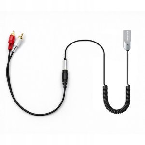 Qoltec Bezprzewodowy adapter odbiornik dźwięku Audio HiFi Home&Car| Bluetooth 6.0 | 2 x RCA | 1 x AUX 3.5mm| USB | Mikrofon 9