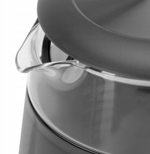 Czajnik Elektryczny 2200W Szklany Temperatury Dotykowy Led Szary 1,7L1305Gs 9