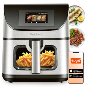 FRYTKOWNICA BEZTŁUSZCZOWA AIR FRYER 8L WIFI NIEPRZYWIERAJĄCA 10 P 2200W 14