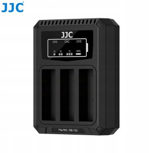 Ładowarka do aparatu JJC Potrójna Ładowarka Usb Na 3x Akumulator Bateria Db-120 Db120 Do Ricoh Gr Iv / Dch-db120tc 2