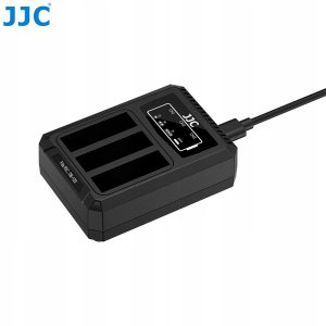 Ładowarka do aparatu JJC Potrójna Ładowarka Usb Na 3x Akumulator Bateria Db-120 Db120 Do Ricoh Gr Iv / Dch-db120tc 5