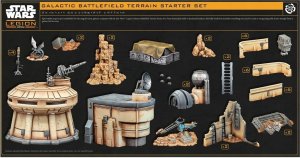 Atomic Mass Games Star Wars Legion 2.0: Galactic Battlefield Terrain Starter Set 5