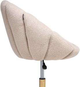 Krzesło obrotowe ANNABELLE Boucle Beżowy 5