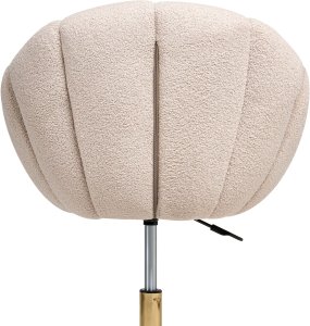 Krzesło obrotowe ANNABELLE Boucle Beżowy 6