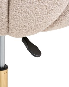 Krzesło obrotowe ANNABELLE Boucle Beżowy 8
