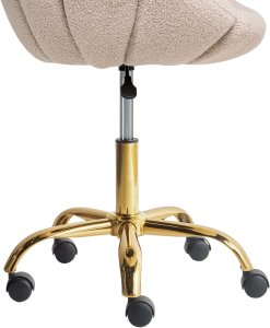 Krzesło obrotowe ANNABELLE Boucle Beżowy 10