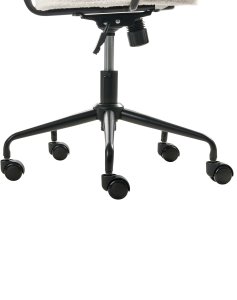 Krzesło obrotowe PAWNEE Boucle Złamana biel 11