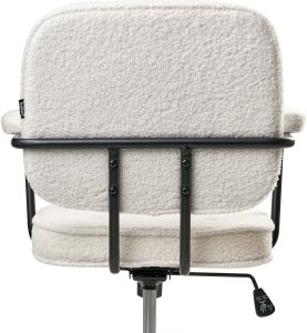 Krzesło obrotowe PAWNEE Boucle Złamana biel 8