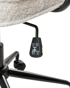 Krzesło obrotowe PAWNEE Boucle Złamana biel 10